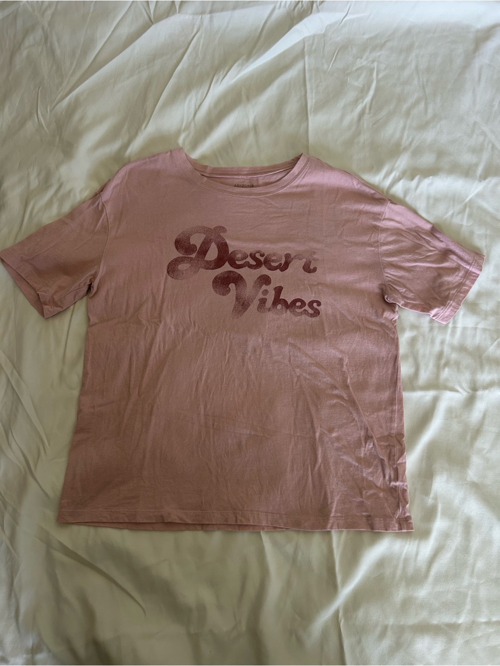 Junior Size Small Pink "Desert Vibes" Graphic Tee